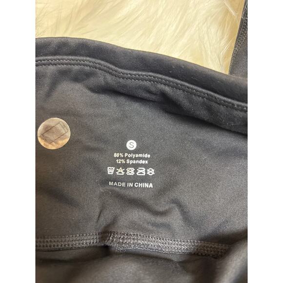 The Gym People Black Leggings with Phone/Credit/Keys Pockets Size S - Picture 5 of 7